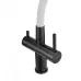 Смеситель MILACIO Ultra MCU.560.TBW Total Black/белый шланг