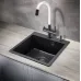 Смеситель MILACIO Ultra MCU.560.TBW Total Black/белый шланг