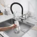 Смеситель KUCHENSTERN FLEX-FE 413SS40 нержавеющая сталь