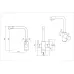 Смеситель OULIN OL-8021 Matt Gold