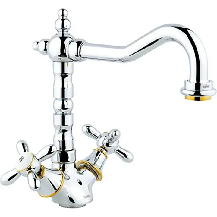 Смеситель TIMO ritz 0143fk золотистый