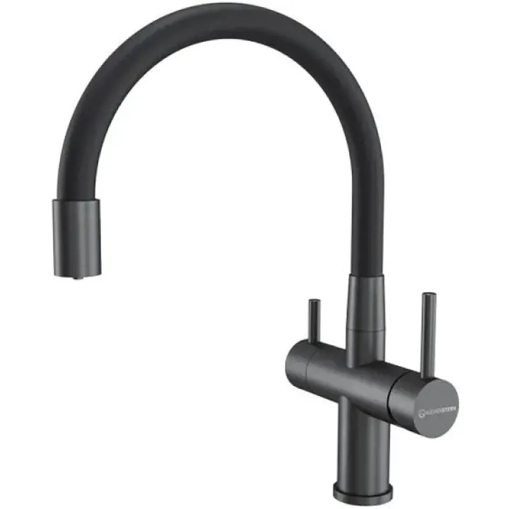 Смеситель KUCHENSTERN WURM-FE вороненая сталь