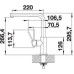 Смеситель Blanco LANORA нержавеющая сталь (арт.523122)