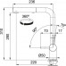 Смеситель Franke ActivePlusсвыдвижнымшлангом,серый (115.0373.889)