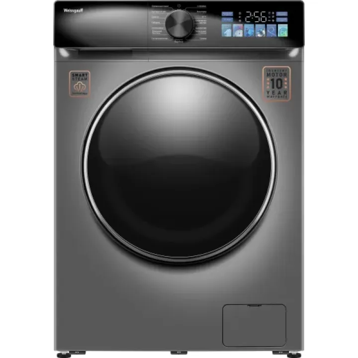 Стиральная машина WEISSGAUFF WM 56411 Color Touch Inverter Steam Dark Grey