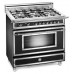 Комбинированная плита BERTAZZONI h36 6 mfe ne n/ottone