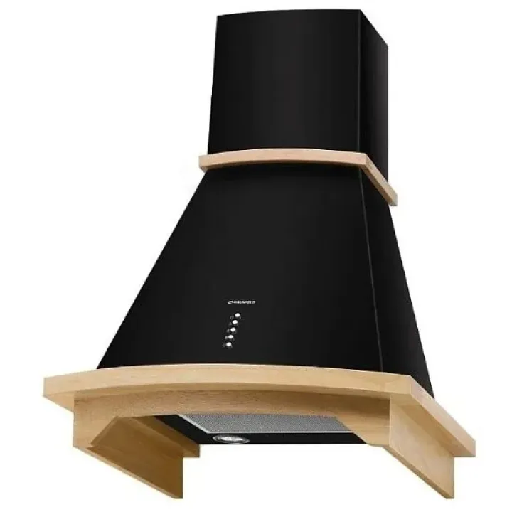 Вытяжка MAUNFELD gretta 60 b (black+неокрашенное дерево)