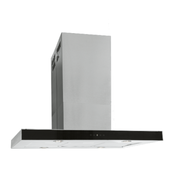 Каминная вытяжка Elikor Агат Island 90 нержавейка