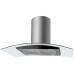 Вытяжка MAUNFELD ANCONA PLUS A (GLASS ISLA) 90 нержавеющая сталь/черное стекл