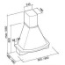 Вытяжка FALMEC MIMOSA GOFRA WALNUT 90 CMIN90.00#738T461F