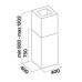 Вытяжка Falmec MIRA TOP ISOLA 400 мм из нержавеющей стали FaSteel CMFI40.E0P2#ZZZX491F