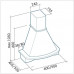 Вытяжка FALMEC MIMOSA 90 (600) S багет цвет орех CMIN90.00#742S461F