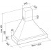 Вытяжка FALMEC DORA 120 (600) S багет цвет мореный дуб