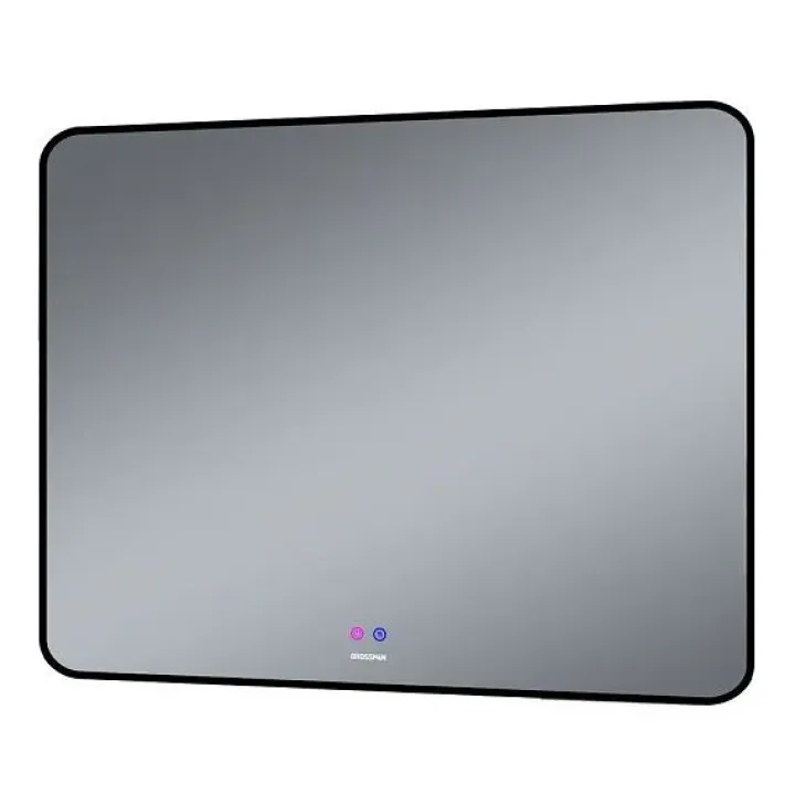Зеркало GROSSMAN ELEGANS-норма BLACK 1000х800х45 мм 17100802