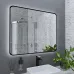 Зеркало GROSSMAN ELEGANS-норма BLACK 900х800х45 мм 1790802